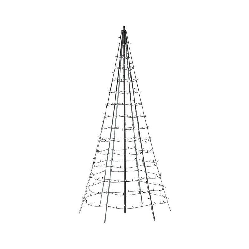 Twinkly LIGHT TREE Sapin de Noël Intelligent 3 m 450 Led RGBW BT + WiFi avec mât