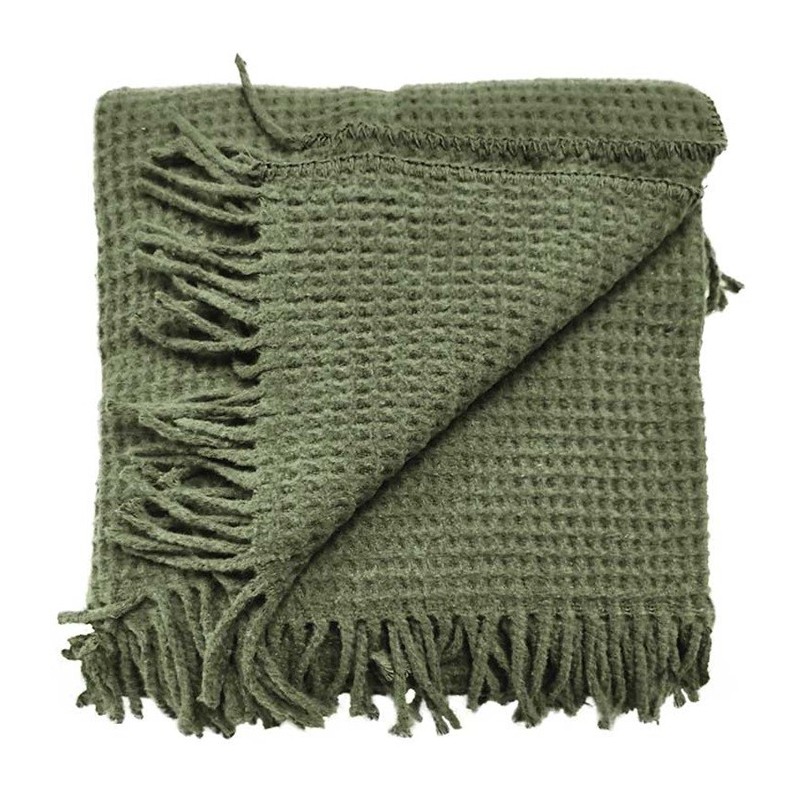 Plaid Selien 150x200 cm Couleur Vert Profond