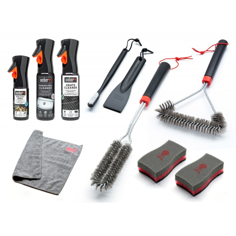 Kit de nettoyage pour barbecue à gaz Weber en inox Réf. 18283