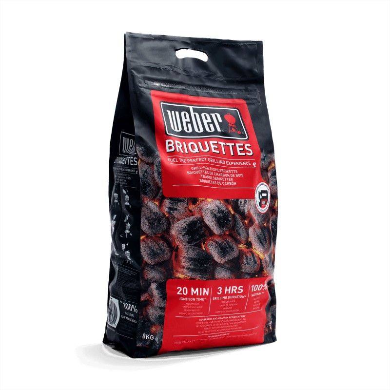 8 kg bag of Weber Briquettes Code 17591 8 kg bag of Weber Briquettes Code 17591