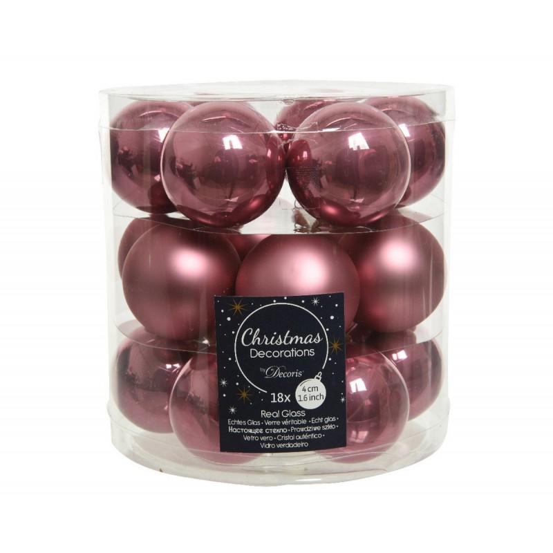 Mini glass balls to hang. Set of 18 Mini glass balls to hang. Set of 18