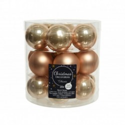 Mini boules de verre à suspendre. Lot de 18