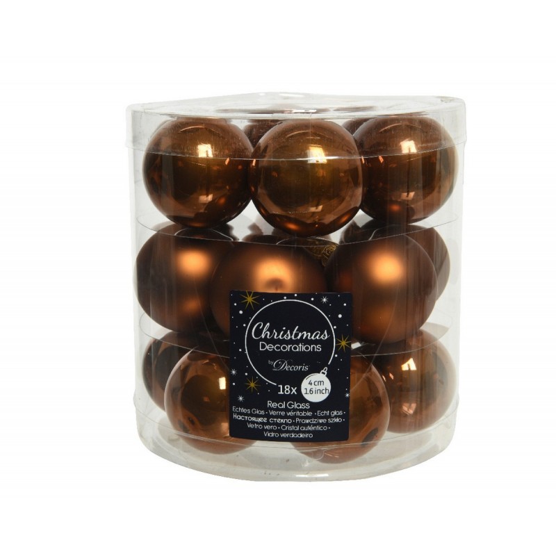 Mini boules de verre à suspendre. Lot de 18 Mini boules de verre à suspendre. Lot de 18