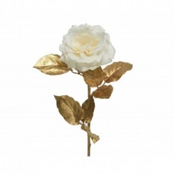 Rose avec tige en plastique 65 cm.