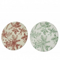 Plate with floral print 33 cm. Single piece