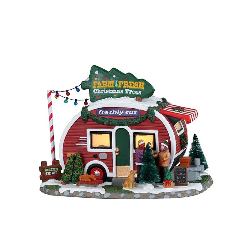 Farm Fresh Christmas Trees avec alimentation électrique Réf. 25928