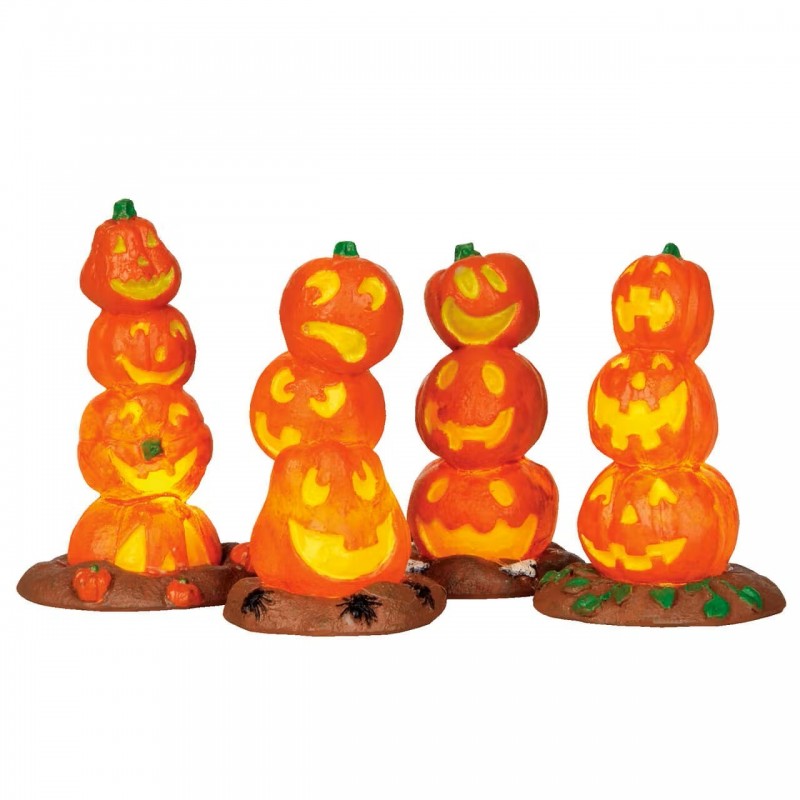 Light Up Pumpkin Stack, Set of 4 B/O 4.5V Réf. 34623