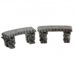 Gargoyle Stone Benches Set Of 2 Réf. 84370