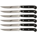Berkel Set de 6 Couteaux à Steak Adhoc Noir avec Lame Dentelée