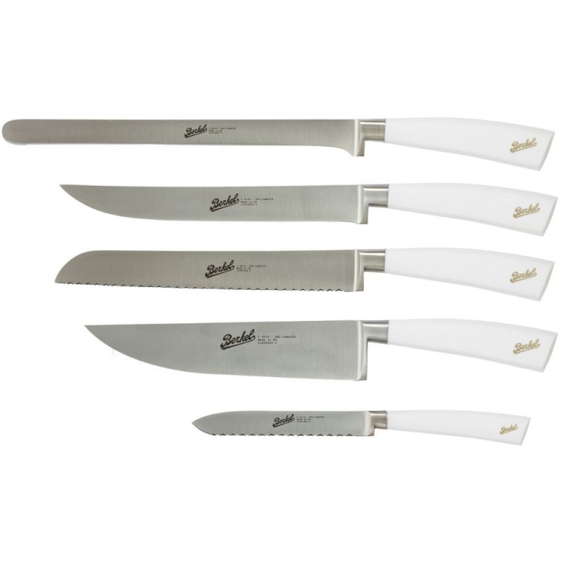 Berkel 5-Piece Chef's Knife Set Elegance White