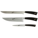 Berkel Elegance Set de 3 couteaux de chef Noir
