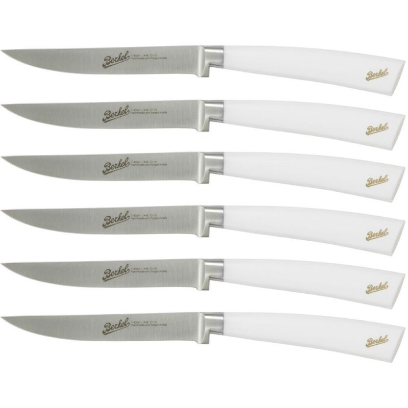 Berkel Set de 6 Couteaux à Steak Elegance Blanc Berkel Set de 6 Couteaux à Steak Elegance Blanc