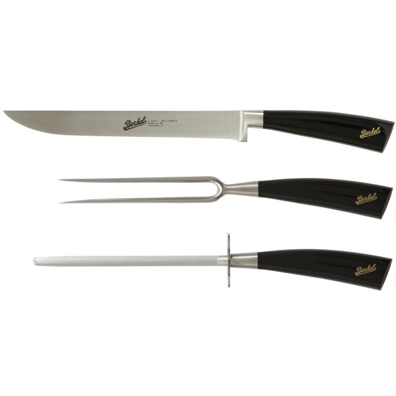 Berkel Set à Découper 3 Pièces Elegance Noir Berkel Set à Découper 3 Pièces Elegance Noir