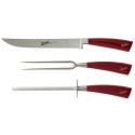 Berkel Set à Découper 3 Pièces Elegance Rouge