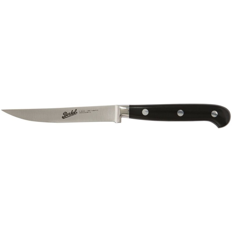 Berkel Couteau à Steak Adhoc 11 cm Noir avec Lame Lisse Berkel Couteau à Steak Adhoc 11 cm Noir avec Lame Lisse