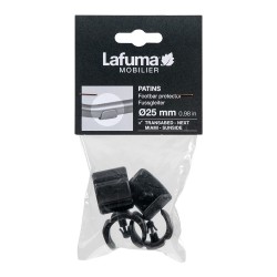 Embouts Diam. 25 mm LaFuma jeu de 4 LFM2845 Noir