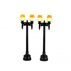 Candy Corn Street Light Set of 2 B/O 4.5V Réf. 34071