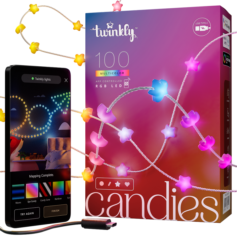 Twinkly CANDIES a Stella Luci di Natale Smart 100 Led RGB II
