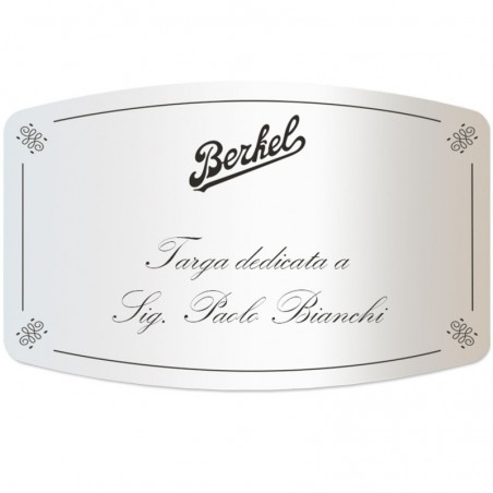 Berkel Plaque Personnalisable Argent