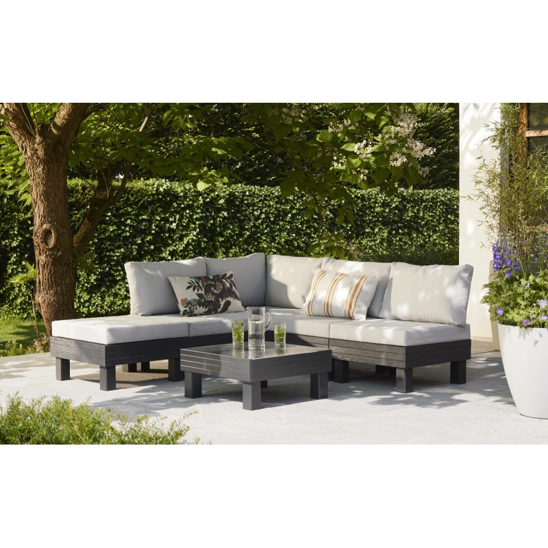 Keter Modular Lounge Set ELEMENTS Graphite Keter Modular Lounge Set ELEMENTS Graphite