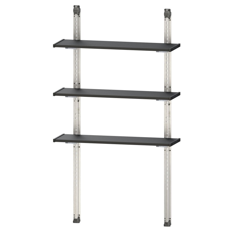 Keter Kit d'Étagères 100 cm Noir Keter Kit d'Étagères 100 cm Noir