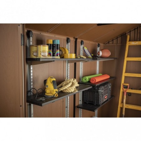 Keter Kit d'Étagères 100 cm Noir