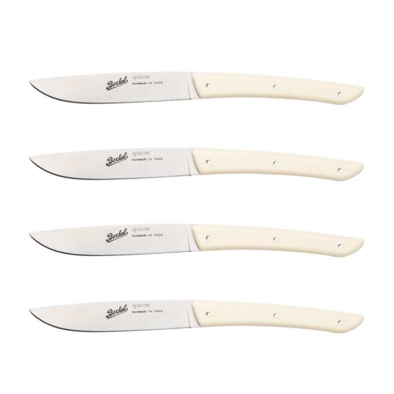 Berkel Set de 4 Couteaux à Steak couleur Crème Berkel Set de 4 Couteaux à Steak couleur Crème