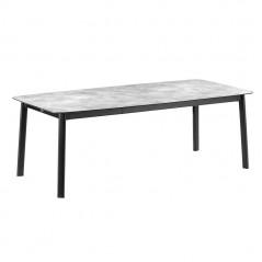 Table ANCONE 220/280 x 108 cm LaFuma LFM5038 Ciment/Noir