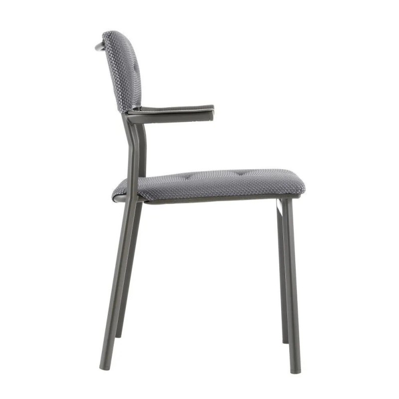 Stackable Chair with Armrests ORON LaFuma LFM5273 Silver Stackable Chair with Armrests ORON LaFuma LFM5273 Silver