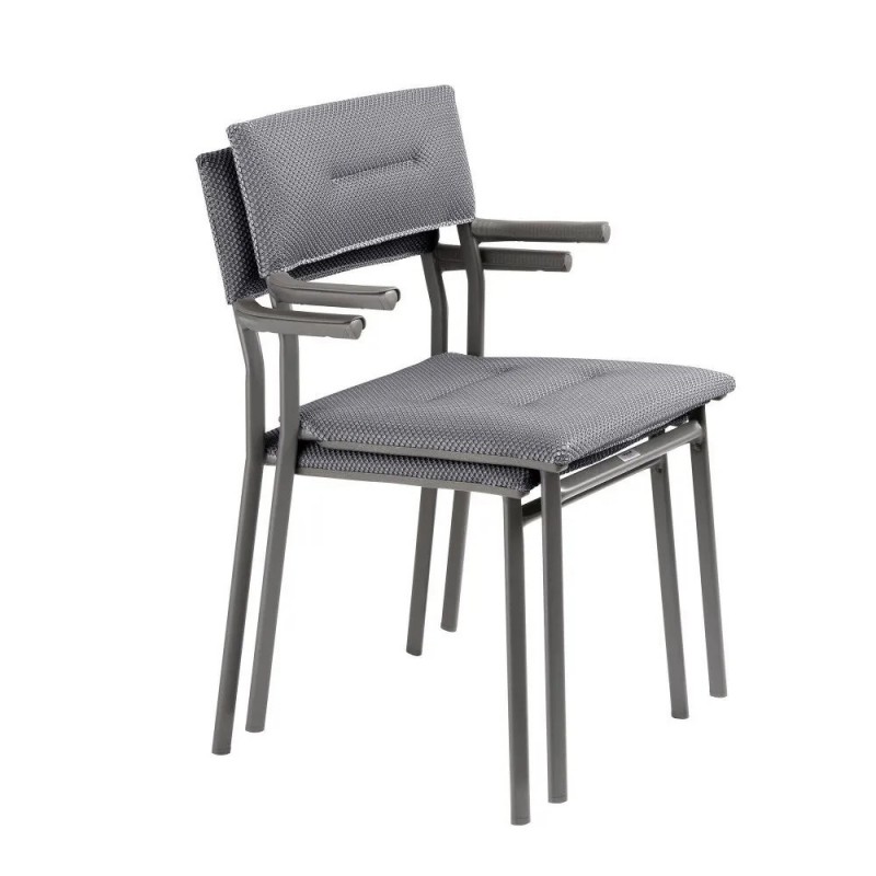 Chaise empilable avec accoudoirs ORON LaFuma LFM5273 Silver Chaise empilable avec accoudoirs ORON LaFuma LFM5273 Silver