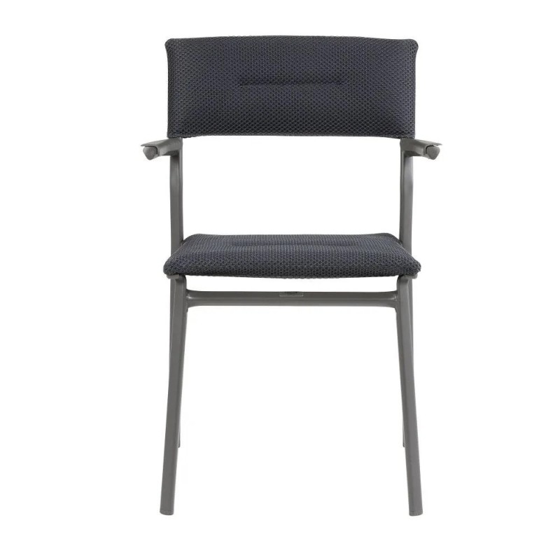 Chaise empilable avec accoudoirs ORON LaFuma LFM5273 Dark Grey