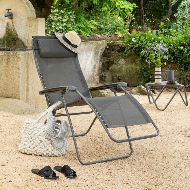 Reclining Armchair Deckchair RSXA CLIP LaFuma LFM2055 Graphite Reclining Armchair Deckchair RSXA CLIP LaFuma LFM2055 Graphite