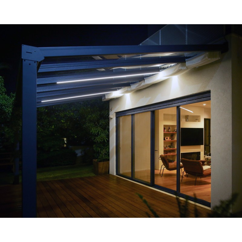 Canopia Système d'éclairage LED à bande diffuseuse avec variateur télécommandé