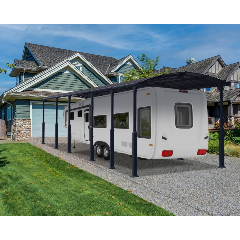 Canopia Alpine Carport pour camping-cars et bateaux en aluminium 3.6x13 m Canopia Alpine Carport pour camping-cars et bateaux en aluminium 3.6x13 m