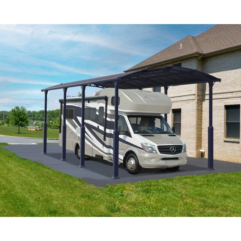 Canopia Alpine Carport pour camping-cars et bateaux en aluminium 3.6x13 m Canopia Alpine Carport pour camping-cars et bateaux en aluminium 3.6x13 m