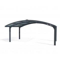 Canopia Arizona Wave Carport doppio en aluminium 6x5 m