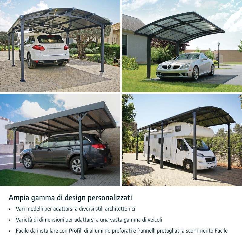 Canopia Arcadia Carport en aluminium 3.6x4.4 m Canopia Arcadia Carport en aluminium 3.6x4.4 m