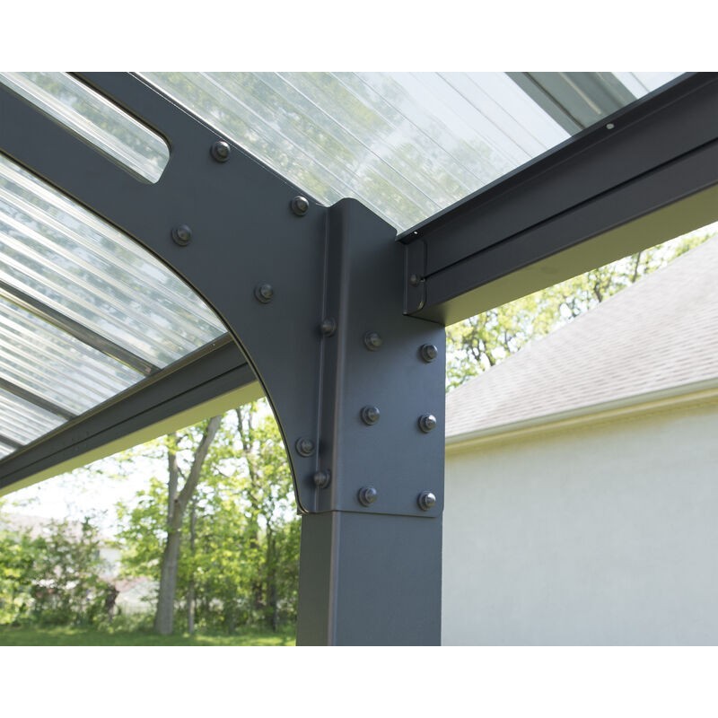 Canopia Arizona Wave Carport doppio en aluminium 6x5 m Canopia Arizona Wave Carport doppio en aluminium 6x5 m
