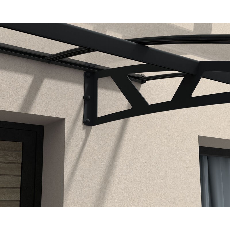 Canopia Amsterdam Auvent de porte 670x140 cm Transparent Canopia Amsterdam Auvent de porte 670x140 cm Transparent