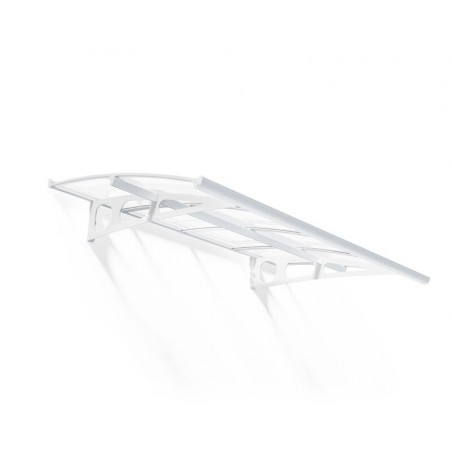 Canopia Bordeaux Auvent de porte 223x140 cm Transparent