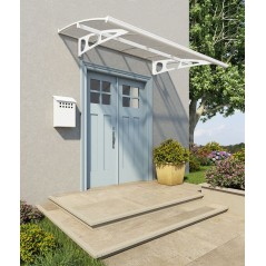 Canopia Bordeaux Auvent de porte 223x140 cm Transparent