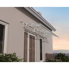 Canopia Bordeaux Auvent de porte 447x140 cm Transparent