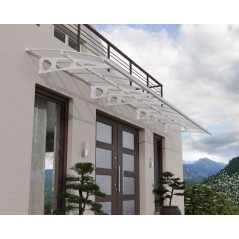 Canopia Abri extérieur Bordeaux 670X140 cm Transparent