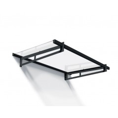 Canopia Bremen Auvent de porte 150x93 cm Transparent