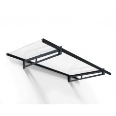 Canopia Bremen Auvent de porte 205x93 cm Transparent