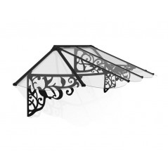 Canopia Lily Auvent de porte 267x88x70 cm Transparent