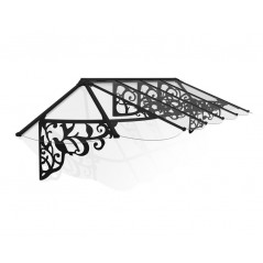 Canopia Lily Auvent de porte 370x88x70 cm Transparent