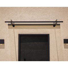 Canopia Nancy Auvent de porte 150x94 cm Transparent