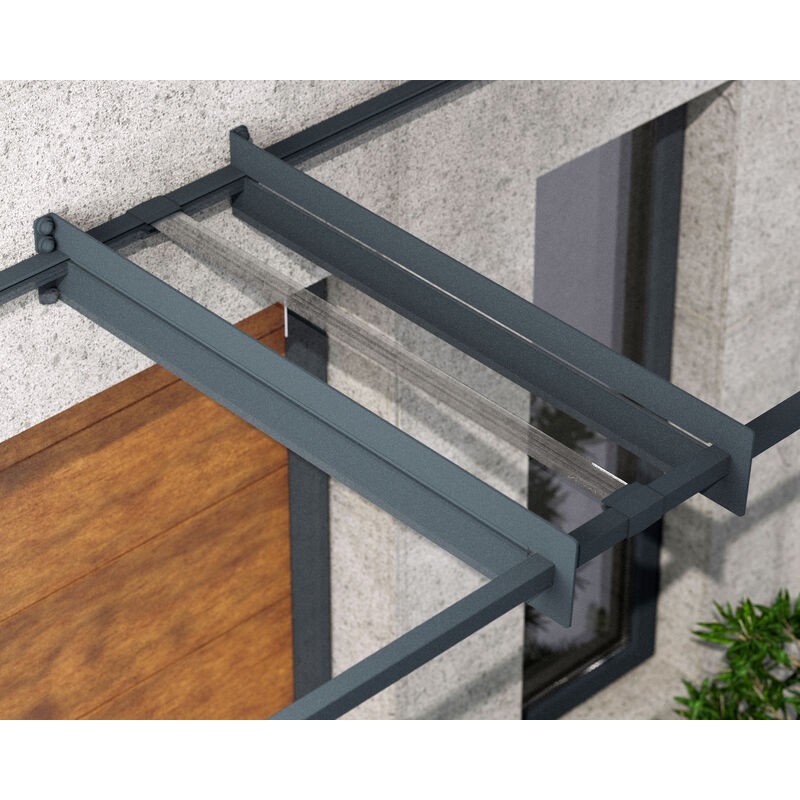 Canopia Nancy Auvent de porte 452x94 cm Transparent Canopia Nancy Auvent de porte 452x94 cm Transparent