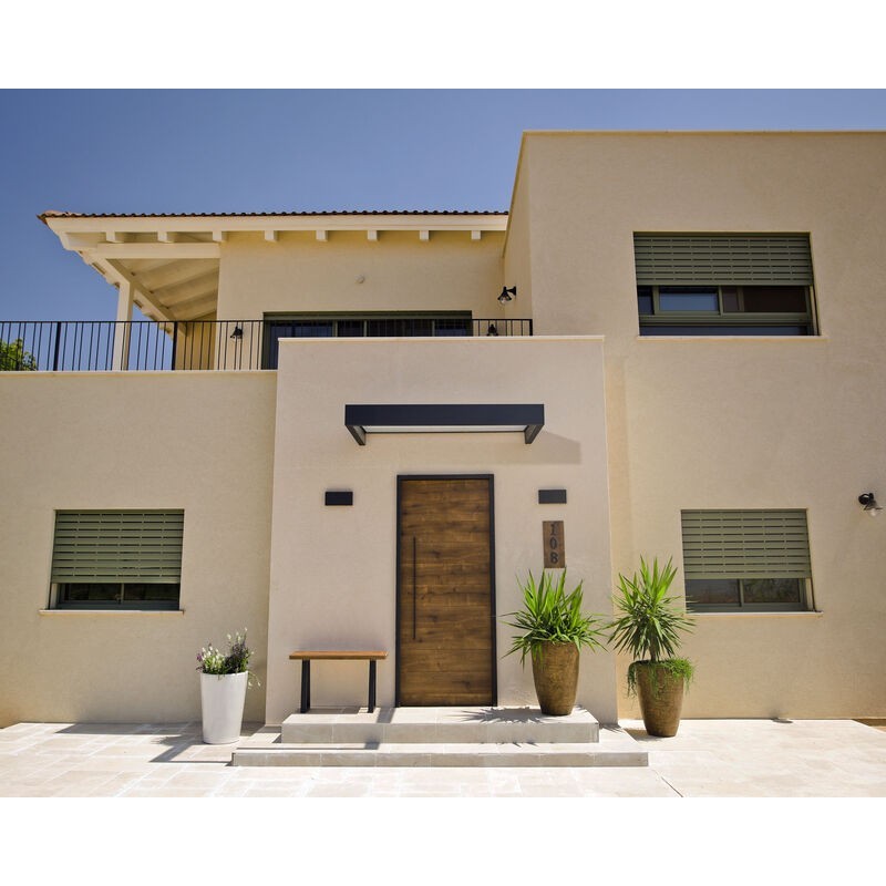 Canopia Abri extérieur Sophia 160X95 cm - Panneau transparent à structure grise